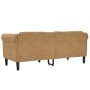 Brown velvet 2-seater sofa by vidaXL, Sofas - Ref: Foro24-372584, Price: 293,47 €, Discount: %