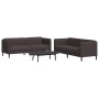 2-teilige Sofagarnitur aus dunkelbraunem Stoff von vidaXL, Sofas - Ref: Foro24-3209241, Preis: 552,99 €, Rabatt: %