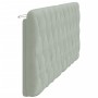 Light gray velvet padded bed headboard 200 cm by vidaXL, Headboards and footboards - Ref: Foro24-374747, Price: 91,55 €, Disc...