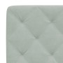 Light gray velvet padded bed headboard 200 cm by vidaXL, Headboards and footboards - Ref: Foro24-374747, Price: 91,55 €, Disc...