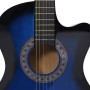 Western classical guitar set 12 pcs 6 strings blue 38" by vidaXL, Guitars - Ref: Foro24-70135, Price: 96,55 €, Discount: %