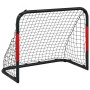 Soccer goal with red and black steel net 90x48x71 cm by vidaXL, soccer goals - Ref: Foro24-4007967, Price: 50,18 €, Discount: %