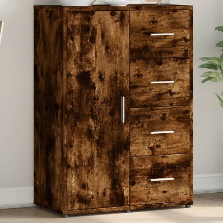 Smoked oak engineered wood sideboard 60x31x84 cm by vidaXL, Sideboards - Ref: Foro24-840510, Price: 90,99 €, Discount: %