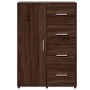 Aparador de madera de ingeniería roble marrón 60x31x84 cm de vidaXL, Aparadores - Ref: Foro24-840512, Precio: 108,37 €, Descu...