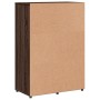 Aparador de madera de ingeniería roble marrón 60x31x84 cm de vidaXL, Aparadores - Ref: Foro24-840512, Precio: 108,37 €, Descu...