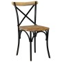 Crossback chairs 2 units solid black mango wood by vidaXL, dining chairs - Ref: Foro24-247316, Price: 242,99 €, Discount: %