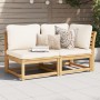 2-piece garden furniture set with acacia wood cushions by vidaXL, Modular outdoor sofas - Ref: Foro24-366492, Price: 250,95 €...