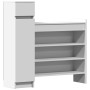 White engineered wood shoe rack furniture 100.5x28x100 cm by vidaXL, Shoe racks and shoe organizers - Ref: Foro24-840422, Pri...