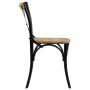 Crossback chairs 2 units solid black mango wood by vidaXL, dining chairs - Ref: Foro24-247316, Price: 242,99 €, Discount: %