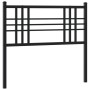 Cabecero de metal negro 107 cm de vidaXL, Cabeceros y pies de cama - Ref: Foro24-376354, Precio: 28,12 €, Descuento: %