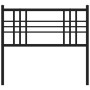 Cabecero de metal negro 107 cm de vidaXL, Cabeceros y pies de cama - Ref: Foro24-376354, Precio: 28,12 €, Descuento: %