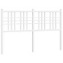 Cabecero de metal blanco 120 cm de vidaXL, Cabeceros y pies de cama - Ref: Foro24-376404, Precio: 40,89 €, Descuento: %