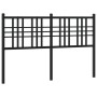 Black metal headboard 137 cm by vidaXL, Headboards and footboards - Ref: Foro24-376356, Price: 43,99 €, Discount: %