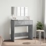 Concrete gray dressing table with mirror 80x39x80 cm by vidaXL, Bedroom Dressers - Ref: Foro24-840705, Price: 93,44 €, Discou...