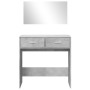 Concrete gray dressing table with mirror 80x39x80 cm by vidaXL, Bedroom Dressers - Ref: Foro24-840705, Price: 93,44 €, Discou...