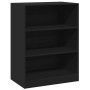 Schwarzer Kleiderschrank aus Holzwerkstoff, 77 x 48 x 102 cm von vidaXL, Kommoden-Organizer und Bar-Kleiderbügel - Ref: Foro2...