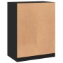 Schwarzer Kleiderschrank aus Holzwerkstoff, 77 x 48 x 102 cm von vidaXL, Kommoden-Organizer und Bar-Kleiderbügel - Ref: Foro2...