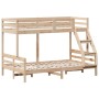 Solid pine wood bunk bed 80x200/120x200 cm by vidaXL, Beds and slatted bases - Ref: Foro24-3207177, Price: 304,99 €, Discount: %