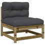 7-teiliges Gartensofa-Set mit Kissen aus imprägniertem Kiefernholz von vidaXL, Gartensets - Ref: Foro24-3299548, Preis: 702,4...