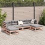 6-teilige Gartensofagarnitur mit Kissen aus Douglasienholz von vidaXL, Gartensets - Ref: Foro24-3299569, Preis: 545,81 €, Rab...