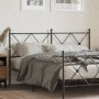 Cabecero de metal negro 150 cm de vidaXL, Cabeceros y pies de cama - Ref: Foro24-376536, Precio: 45,23 €, Descuento: %