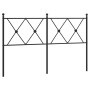 Cabecero de metal negro 137 cm de vidaXL, Cabeceros y pies de cama - Ref: Foro24-376534, Precio: 44,20 €, Descuento: %