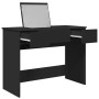 Dressing table with black mirror 100x45x76 cm by vidaXL, Bedroom Dressers - Ref: Foro24-840696, Price: 120,99 €, Discount: %