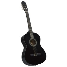 Classical guitar for beginners black basswood wood 4/4 39" by vidaXL, Guitars - Ref: Foro24-70110, Price: 71,16 €, Discount: %