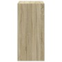 Armario de madera de ingeniería negro 77x48x102 cm de vidaXL, Organizadores de vestidores y perchas de barra - Ref: Foro24-84...