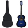 Classical guitar set for beginners 8 pieces blue 1/2 34" by vidaXL, Guitars - Ref: Foro24-70125, Price: 67,45 €, Discount: %