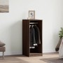 Oak brown engineered wood wardrobe 48x41x102 cm by vidaXL, Dresser Organizers and Bar Hangers - Ref: Foro24-840820, Price: 67...