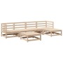 Garden sofa set 6 pieces solid pine wood by vidaXL, Garden sets - Ref: Foro24-3299396, Price: 289,37 €, Discount: %