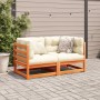 2-piece garden sofa set with wax-brown pine wood cushions by vidaXL, Garden sets - Ref: Foro24-3295827, Price: 252,94 €, Disc...