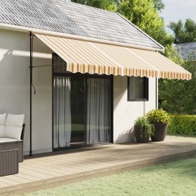 Tela de repuesto de toldo rayas de colores 4,5x3 m de vidaXL, Toldos - Ref: Foro24-367738, Precio: 61,99 €, Descuento: %