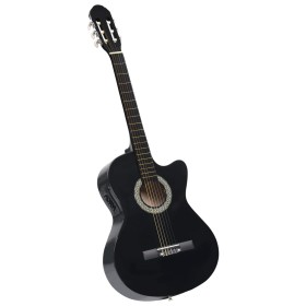 Western-Klassikgitarre mit Equalizer und 6 Saiten schwarz von vidaXL, Gitarren - Ref: Foro24-70138, Preis: 85,68 €, Rabatt: %