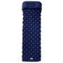 Inflatable camping mattress with pillow 1 person navy blue by vidaXL, Air mattresses - Ref: Foro24-4007112, Price: 36,15 €, D...