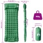 Colchón de camping autoinflable con almohada 1 persona verde de vidaXL, Colchones de aire - Ref: Foro24-4007097, Precio: 45,0...