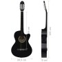 Western classical guitar with equalizer and 6 strings black by vidaXL, Guitars - Ref: Foro24-70138, Price: 85,68 €, Discount: %