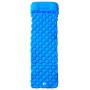 Colchón de camping inflable con almohada 1 persona azul de vidaXL, Colchones de aire - Ref: Foro24-4007110, Precio: 36,15 €, ...