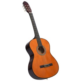 Guitarra clásica para principiantes madera tilo negro 4/4 39" de vidaXL, Guitarras - Ref: Foro24-70112, Precio: 70,99 €, Desc...