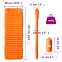 Self-inflating camping mattress with pillow 1 person orange by vidaXL, Air mattresses - Ref: Foro24-4007119, Price: 51,67 €, ...