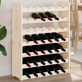 Solid pine wood bottle rack 67.5x25x87 cm by vidaXL, Wine racks - Ref: Foro24-4007559, Price: 46,99 €, Discount: %