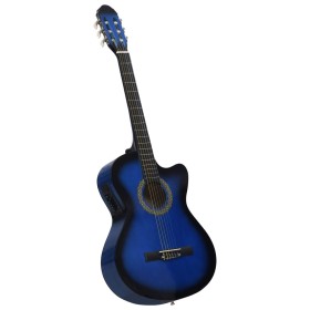 Western classical guitar with equalizer and 6 strings blue by vidaXL, Guitars - Ref: Foro24-70140, Price: 93,33 €, Discount: %