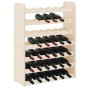 Solid pine wood bottle rack 67.5x25x87 cm by vidaXL, Wine racks - Ref: Foro24-4007559, Price: 50,87 €, Discount: %