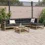 6-piece garden sofa set with impregnated pine wood cushions by vidaXL, Garden sets - Ref: Foro24-3299404, Price: 542,78 €, Di...