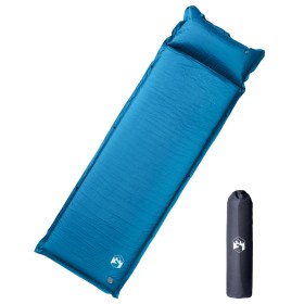 Self-inflating camping mattress with pillow 1 person turquoise by vidaXL, Air mattresses - Ref: Foro24-4007125, Price: 35,99 ...