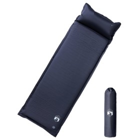 Colchón de camping autoinflable con con almohada 1 persona gris de vidaXL, Colchones de aire - Ref: Foro24-4007133, Precio: 5...