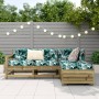 Gartensofa-Set 4-teilig aus imprägniertem Kiefernholz von vidaXL, Gartensets - Ref: Foro24-3250779, Preis: 256,28 €, Rabatt: %