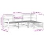 Gartensofa-Set 4-teilig aus imprägniertem Kiefernholz von vidaXL, Gartensets - Ref: Foro24-3250779, Preis: 256,28 €, Rabatt: %