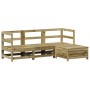 Garden sofa set 4 pieces impregnated pine wood by vidaXL, Garden sets - Ref: Foro24-3250787, Price: 258,12 €, Discount: %